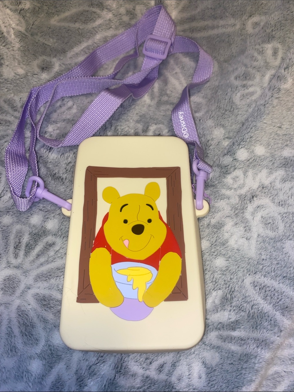 Disney Lavender Crossbody Bag with Winnie-the-Pooh Graphic